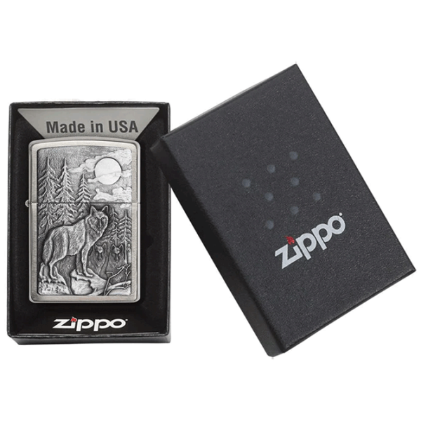 Brichetă Zippo Timberwolves Silver / Alamă photo 5