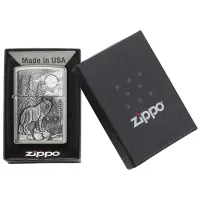 Зажигалка Zippo Timberwolves Серебряный / Латунь photo 5