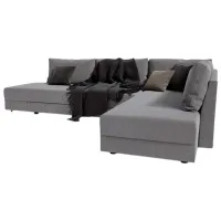 Угловой диван Indart Corner Sofa Light (323656) Ткань / Разноцветный