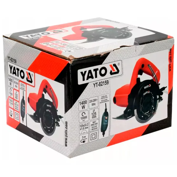 Машина для резки бетона Yato YT82159 1400 Вт / Красный photo 4