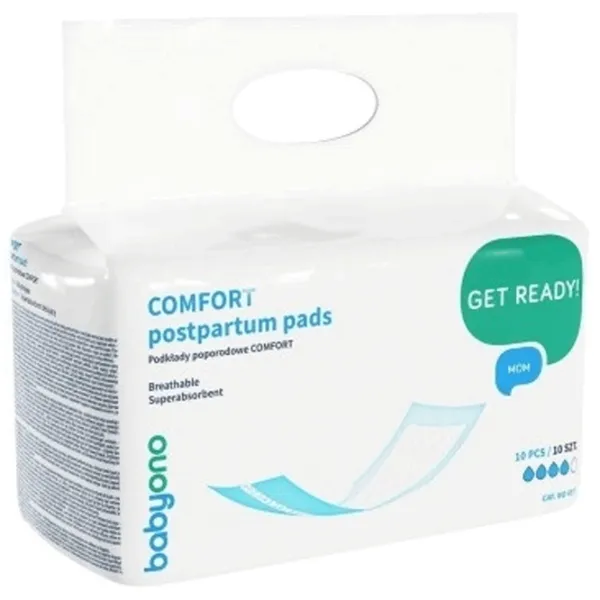 Absorbante dupa nastere BabyOno Comfort  / White photo 1