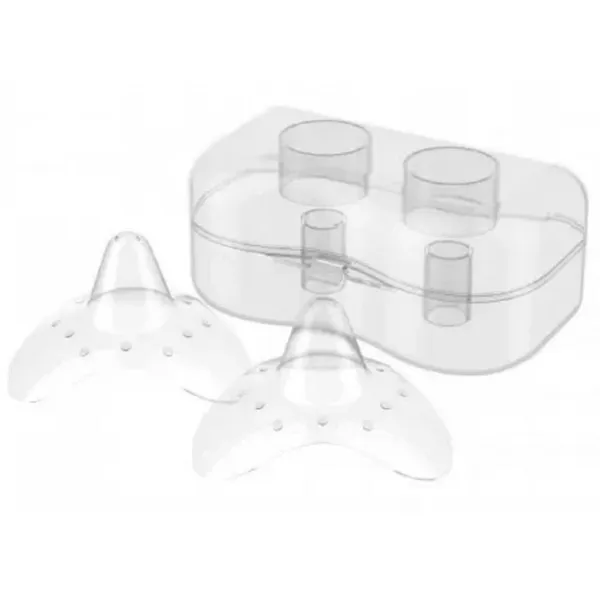 Apărători sâni BabyOno 0823S Silicon / Transparent photo 1
