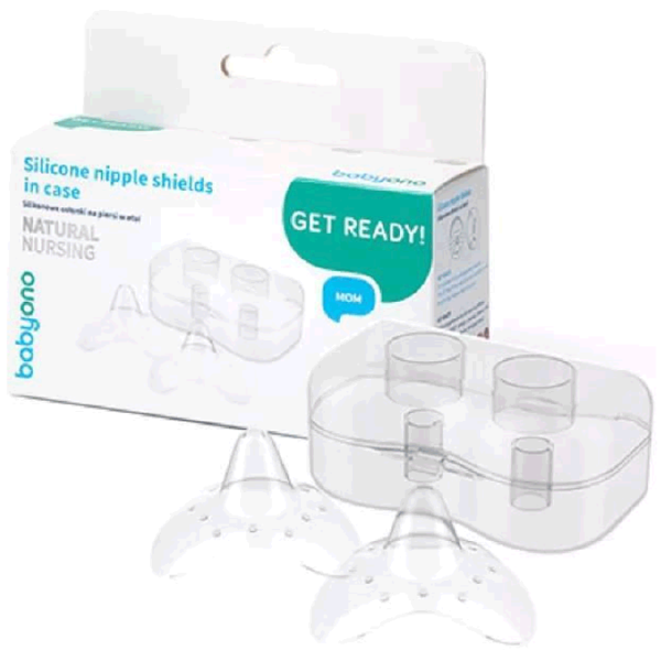 Apărători sâni BabyOno 0823S Silicon / Transparent photo 2