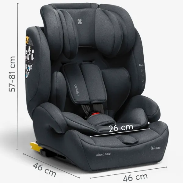 Scaun auto Kikka Boo i-Bronn  9 luni - 12 ani / 36 kg / Black photo 5 Scaun auto Kikka Boo i-Bronn  9 luni - 12 ani / 36 kg / Black photo 5