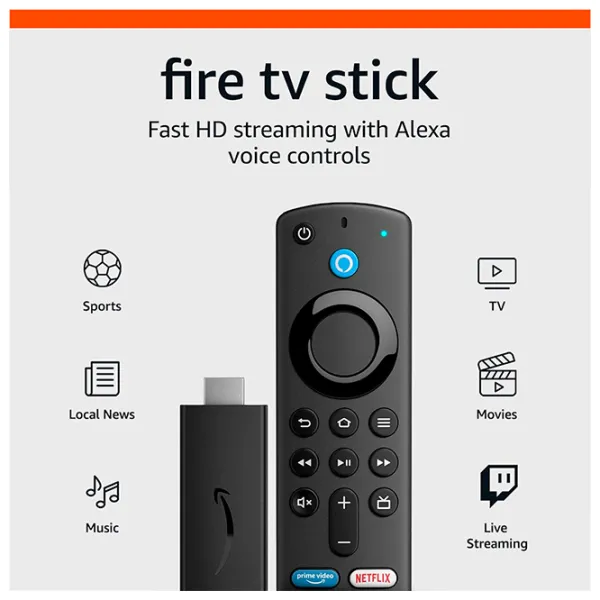 Asistență pentru TV Amazon Fire TV Stick HD 2024 HDMI / Black photo 10