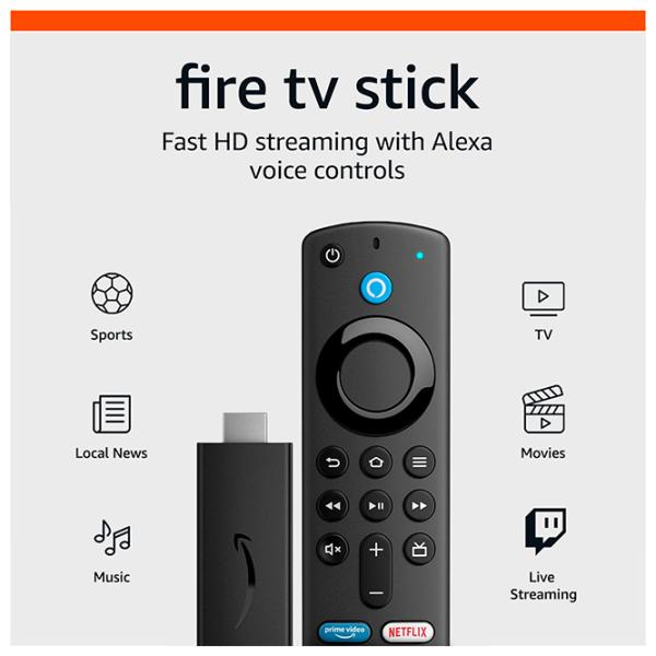 Asistență pentru TV Amazon Fire TV Stick HD 2024 HDMI / Black photo 10
