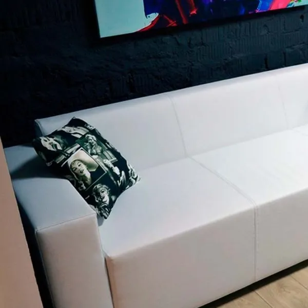 Canapea Indart Sofa Office White (13446) ECO Piele / White photo 2 Canapea Indart Sofa Office White (13446) ECO Piele / White photo 2