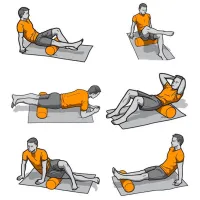 Rol pilates Insportline IN10975 Blue / PVC photo 4
