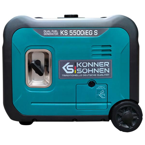 Генератор Könner & Söhnen KS 5500iEG S 220 В Бензин, газ / 5 кВт photo 3