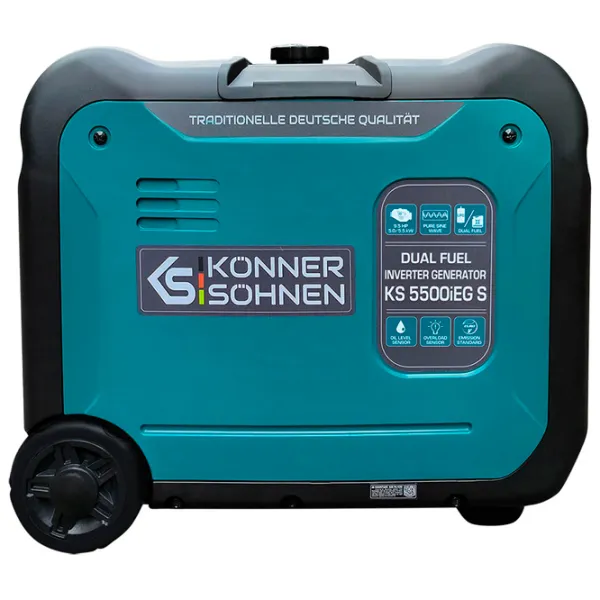 Генератор Könner & Söhnen KS 5500iEG S 220 В Бензин, газ / 5 кВт photo 5