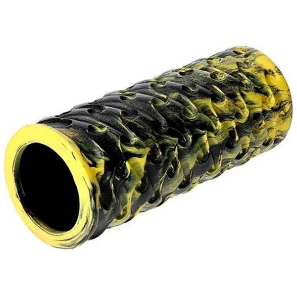 Rolă pentru masaj HMS FS133 Yellow-Black / EVA photo 1