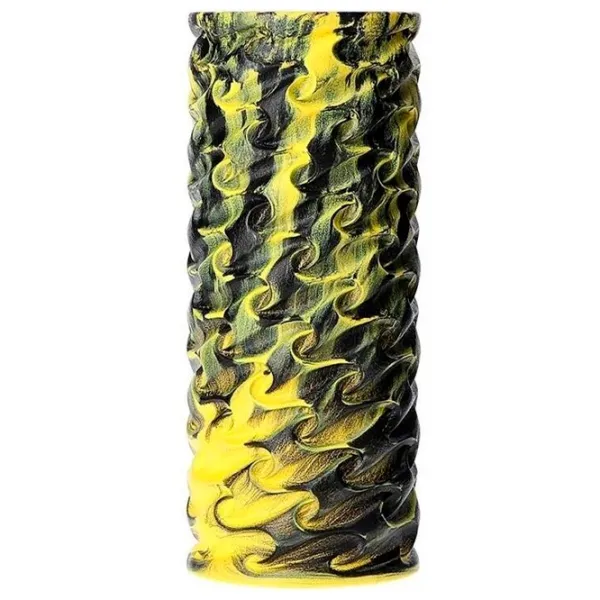 Rolă pentru masaj HMS FS133 Yellow-Black / EVA photo 2