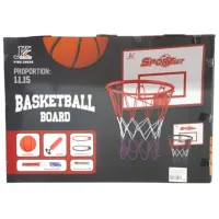 Panou baschet cu inel Miscellaneous 62045/63761 set Red