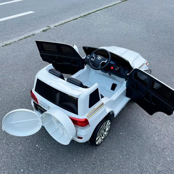 Mașină electrică Toyota Land Cruiser Richi Tichi JJ2022/1 7 km/h / 30 kg / 3+ / White photo 8 Mașină electrică Toyota Land Cruiser Richi Tichi JJ2022/1 7 km/h / 30 kg / 3+ / White photo 8