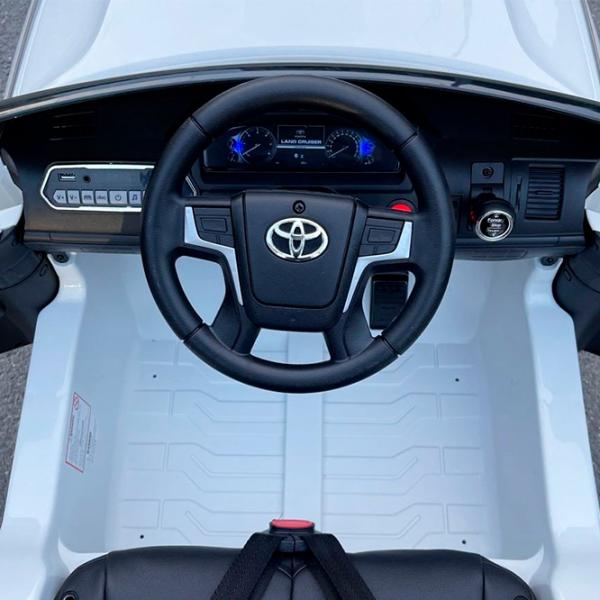 Mașină electrică Toyota Land Cruiser Richi Tichi JJ2022/1 7 km/h / 30 kg / 3+ / White photo 11 Mașină electrică Toyota Land Cruiser Richi Tichi JJ2022/1 7 km/h / 30 kg / 3+ / White photo 11