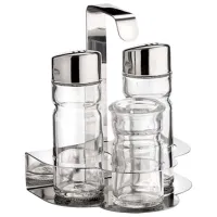 Set pentru condimente Pinti Prima Inox / Transparent