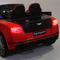 Mașină electrică Bentley Continental Super Sports Richi Tichi JE1155/2 5 km/h / 30 kg / 3+ / Red photo 8