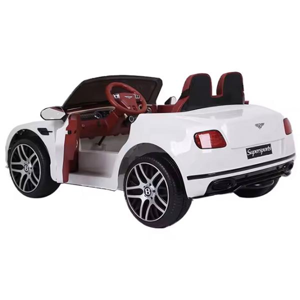 Mașină electrică Bentley Continental Super Sports Richi Tichi JE1155/1 5 km/h / 30 kg / 3+ / White photo 5 Mașină electrică Bentley Continental Super Sports Richi Tichi JE1155/1 5 km/h / 30 kg / 3+ / White photo 5