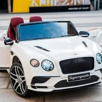 Mașină electrică Bentley Continental Super Sports Richi Tichi JE1155/1 5 km/h / 30 kg / 3+ / White photo 7