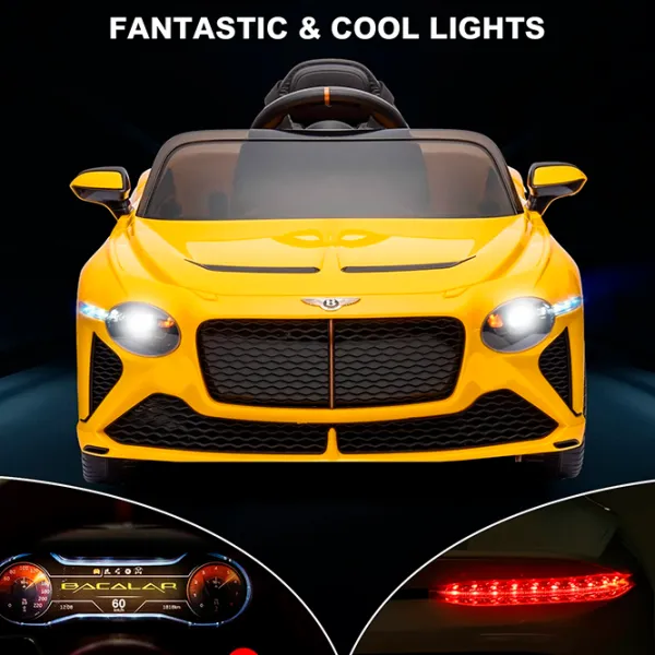 Mașină electrică Bentley Bacalar Richi Tichi JE1008/1  / 30 kg / 3+ / Yelow photo 3