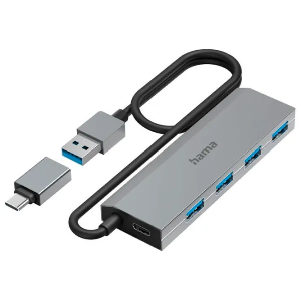 Адаптер Hama 200138 USB Type-A / Серебряный photo 2
