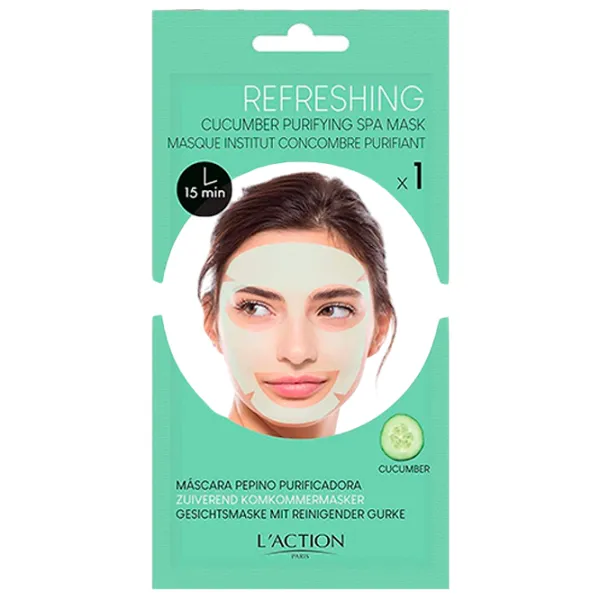 Медицинская маска L'Action Cucumber Purifying Spa Mask Маска / Все типы photo 1
