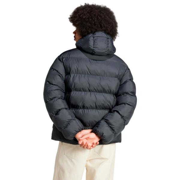 Куртка для мужчин Adidas Tonal Hooded Puffer Демисезон / Черный photo 2 Куртка для мужчин Adidas Tonal Hooded Puffer Демисезон / Черный photo 2