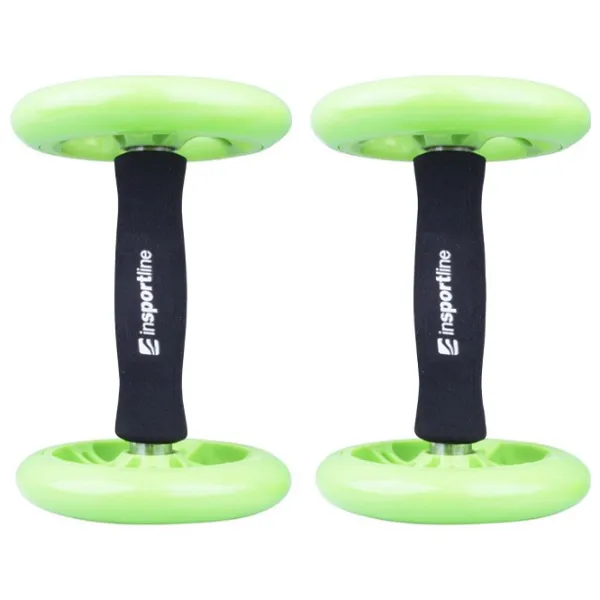 Rotă pentru abdomen Insportline AB Roller Double Green photo 1