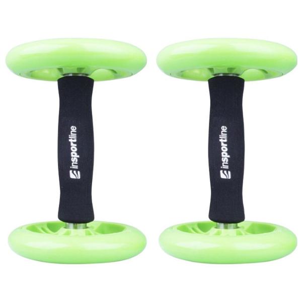 Rotă pentru abdomen Insportline AB Roller Double Green photo 1