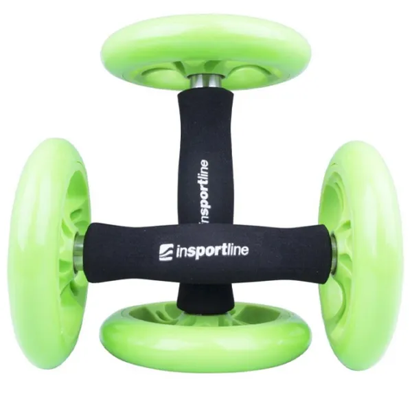 Rotă pentru abdomen Insportline AB Roller Double Green photo 2
