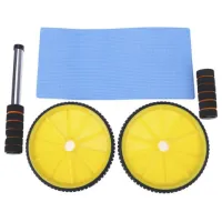 Roată pentru abdomen Insportline S124-2 Yellow photo 2