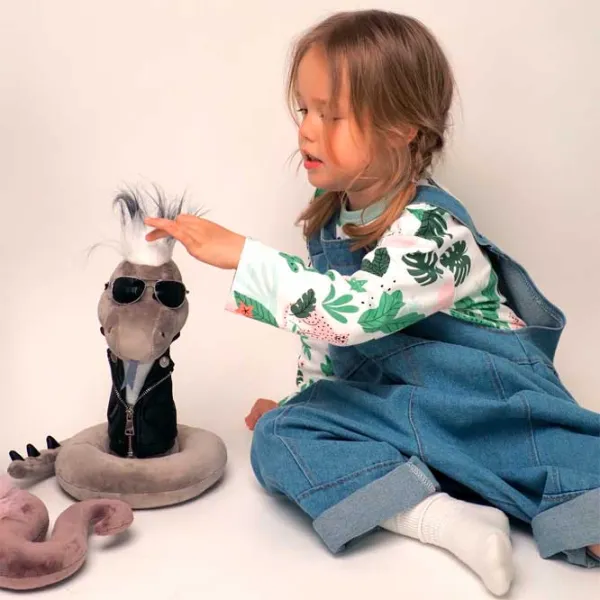 Jucărie moale Orange Toys Animals Dimon the Snake  1+ / Gray photo 2