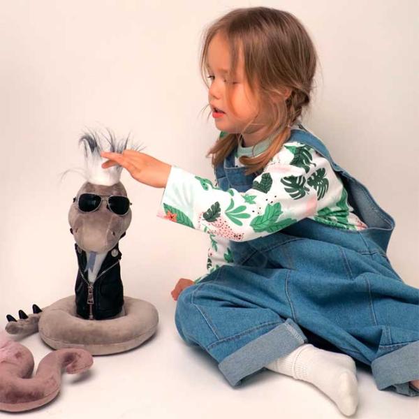 Jucărie moale Orange Toys Animals Dimon the Snake  1+ / Gray photo 2
