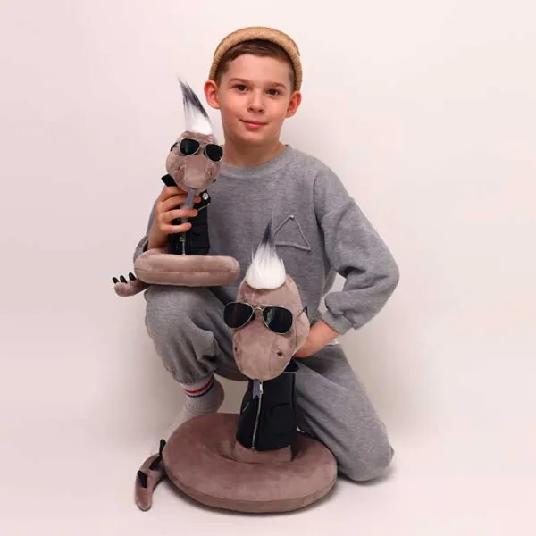 Jucărie moale Orange Toys Animals Dimon the Snake  1+ / Gray photo 4