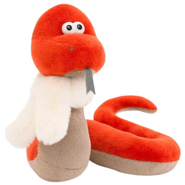 Jucărie moale Orange Toys Animals Johnny the Snake  1+ / White photo 1