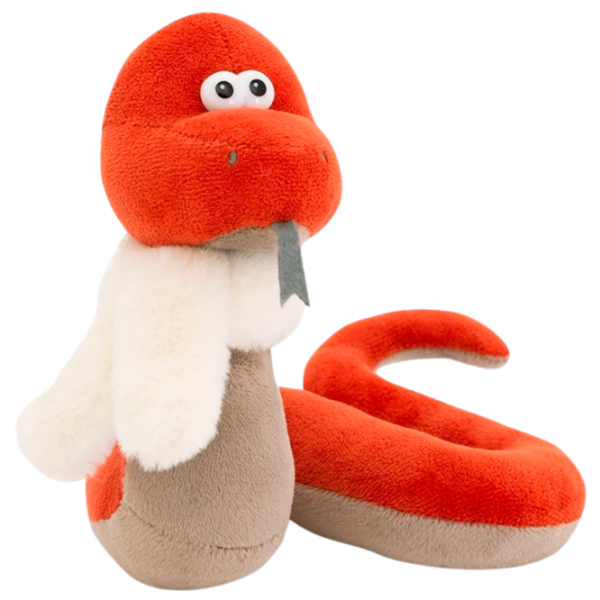 Jucărie moale Orange Toys Animals Johnny the Snake  1+ / White photo 1