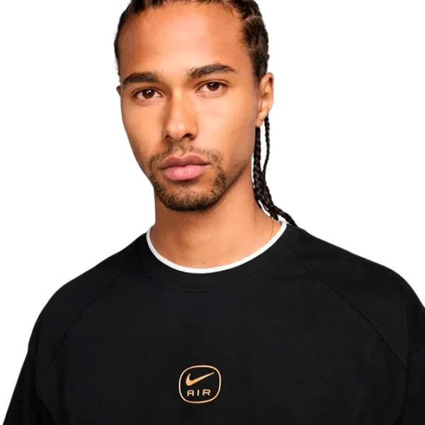 Футболка для мужчин Nike M Nike Air L Fit Top 100% хлопок / Черный photo 4