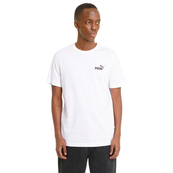 Tricou pentru bărbați Puma Ess Small Logo Tee 100% bumbac / White photo 3