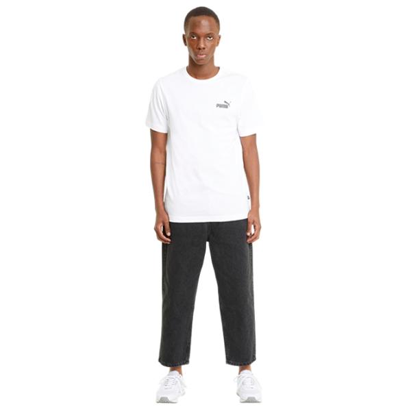 Футболка для мужчин Puma Ess Small Logo Tee 100% хлопок / Белый photo 4