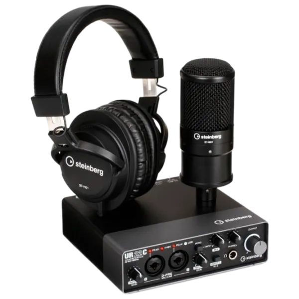 Microfon Professional Steinberg UR22C Recording Pack Black photo 1