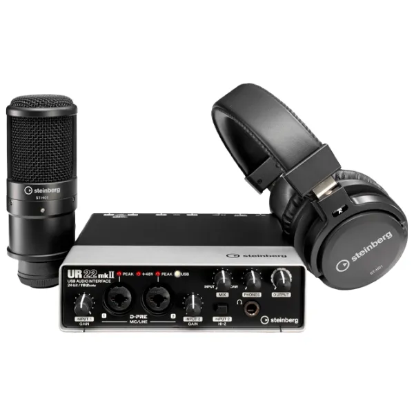Microfon Professional Steinberg UR22C Recording Pack Black photo 2