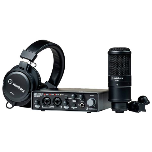 Microfon Professional Steinberg UR22C Recording Pack Black photo 3