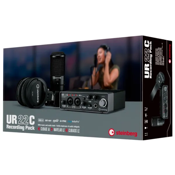Microfon Professional Steinberg UR22C Recording Pack Black photo 8