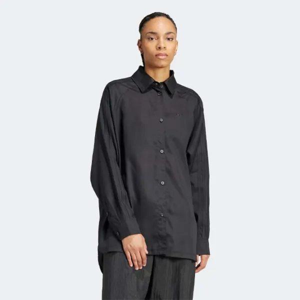 Cămașă pentru femei Adidas Poplin Loose M / Black photo 2