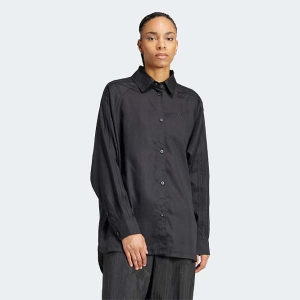Рубашка для женщин Adidas Poplin Loose XS / Черный photo 3