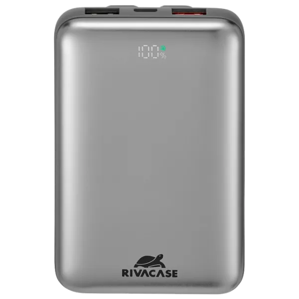 Power Bank RivaCase VA2611 PD 10000 mAh/ Silver photo 1