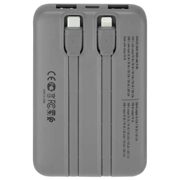 Power Bank RivaCase VA2611 PD 10000 mAh/ Silver photo 4