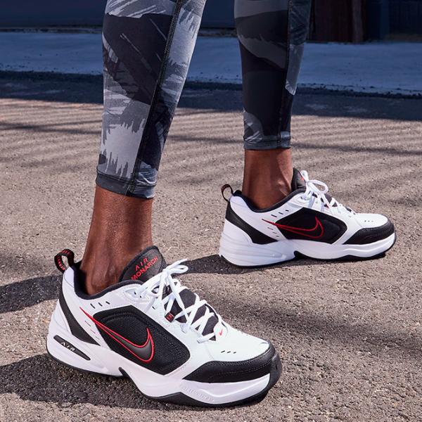 Adidași pentru bărbați Nike Air Monarch IV 47 / White Black photo 7