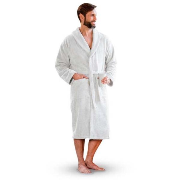 Халат унисекс Rhomtuft Face & Body Bademantel Белый photo 4