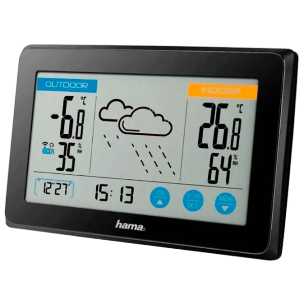 Stație meteorologică Hama Touch Black photo 1